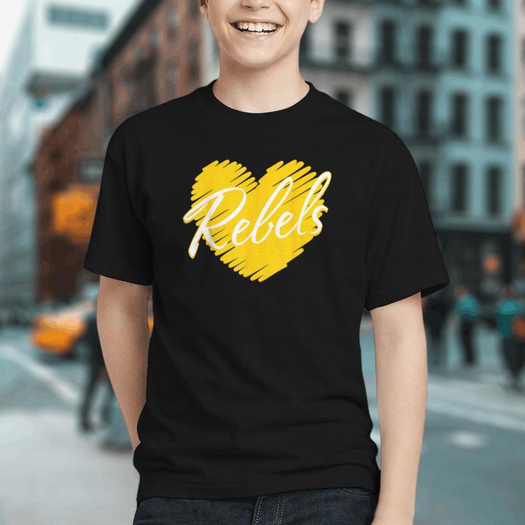 Show Your Rebels Heart Back to School Youth T-shirt Show Your Rebels Heart Back to School Youth T-shirt