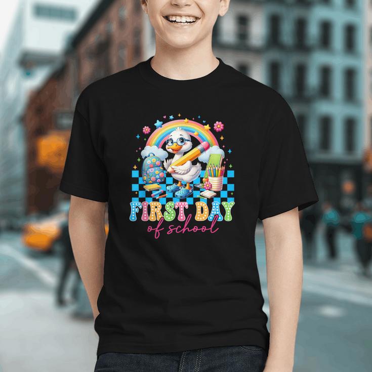 Silly Goose Back to School Cute Duck Youth T-Shirt Silly Goose Back to School Cute Duck Youth T-Shirt