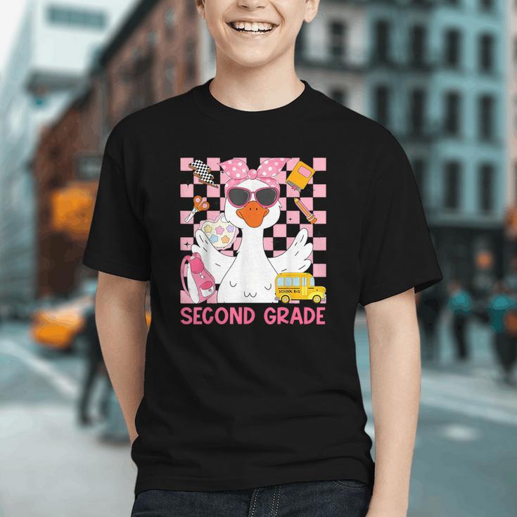 Silly Goose Second Grade Back To School Coquette Girly Graphic Youth Silly Goose Second Grade Back To School Coquette Girly Graphic Youth