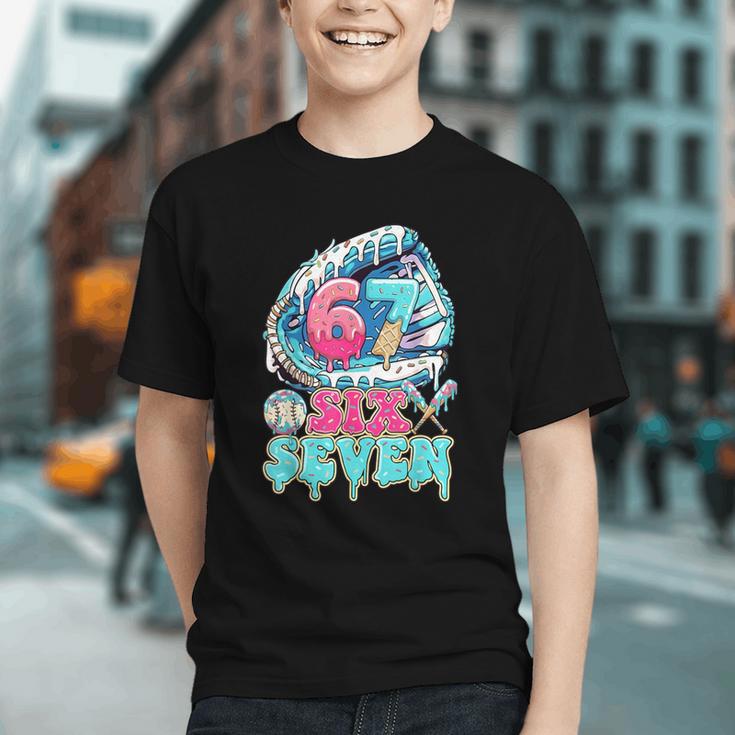 Six Seven 67 Ice Cream Drip Baseball For Boy Kids Youth Graphic Youth Six Seven 67 Ice Cream Drip Baseball For Boy Kids Youth Graphic Youth