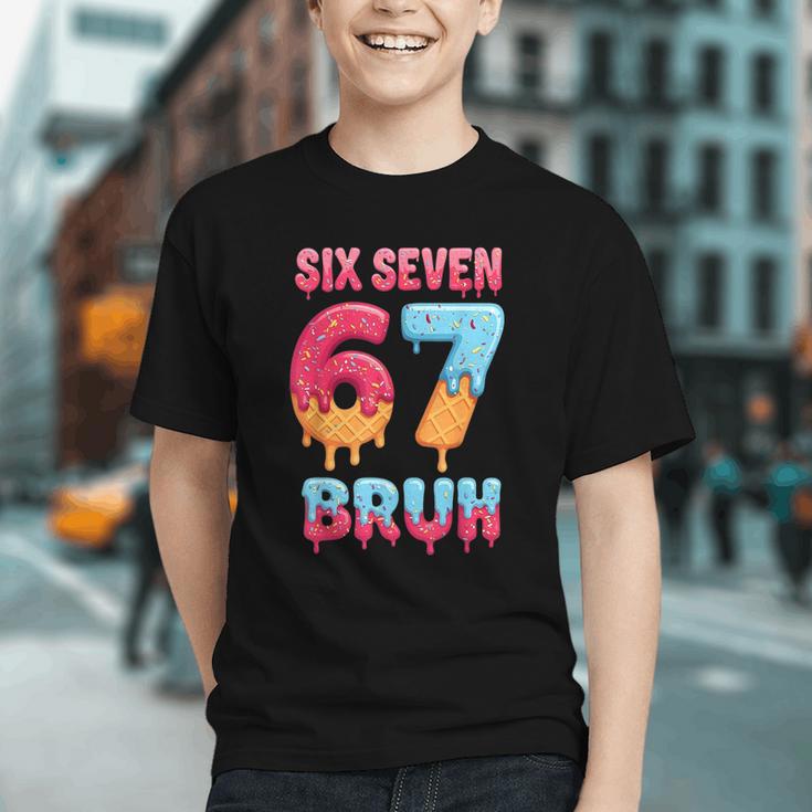 Six Seven Bruh 67 Ice Cream Drip Baseball For Men Women Kids Graphic Youth Six Seven Bruh 67 Ice Cream Drip Baseball For Men Women Kids Graphic Youth
