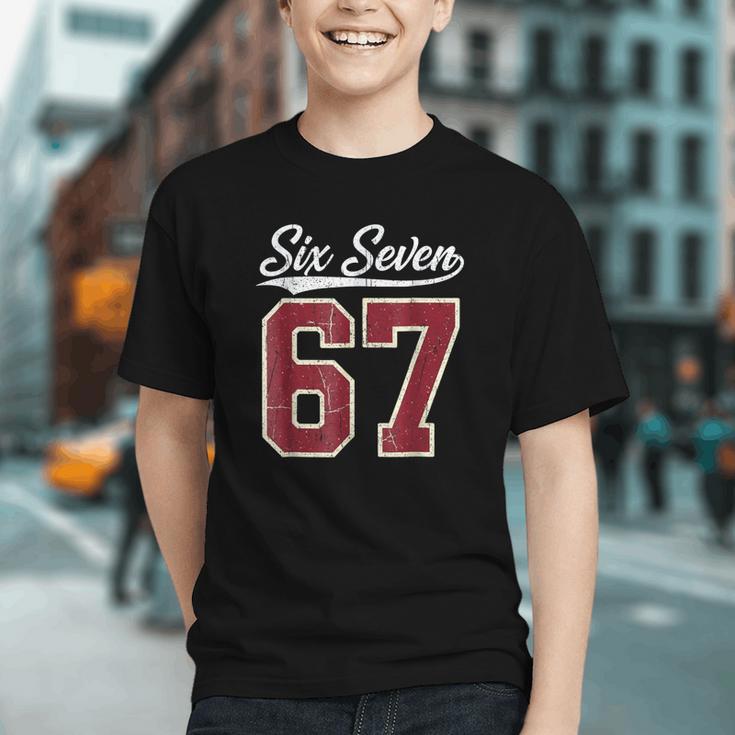 Six Seven Meme Boys Girls Kids 67 Baseball Jersey Graphic Youth Six Seven Meme Boys Girls Kids 67 Baseball Jersey Graphic Youth