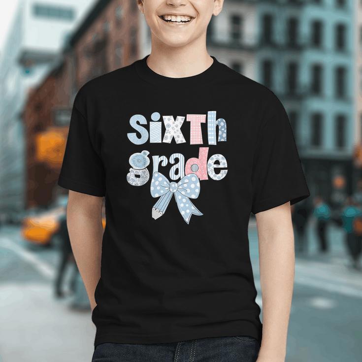Sixth Grade Coquette Bow Pencil First Day Back To School Graphic Youth Sixth Grade Coquette Bow Pencil First Day Back To School Graphic Youth