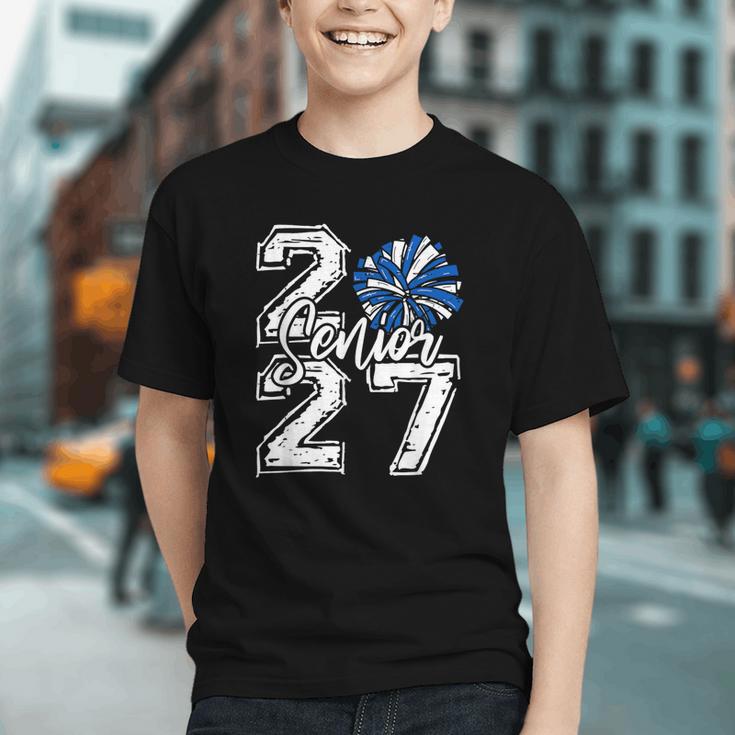 Spirited Cheer Blue Class of 2027 Back to School Youth T-Shirt Spirited Cheer Blue Class of 2027 Back to School Youth T-Shirt