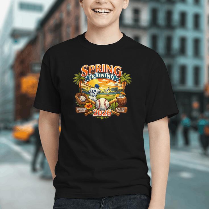 Spring Training 2026 Baseball Vintage Sunset Graphic Youth