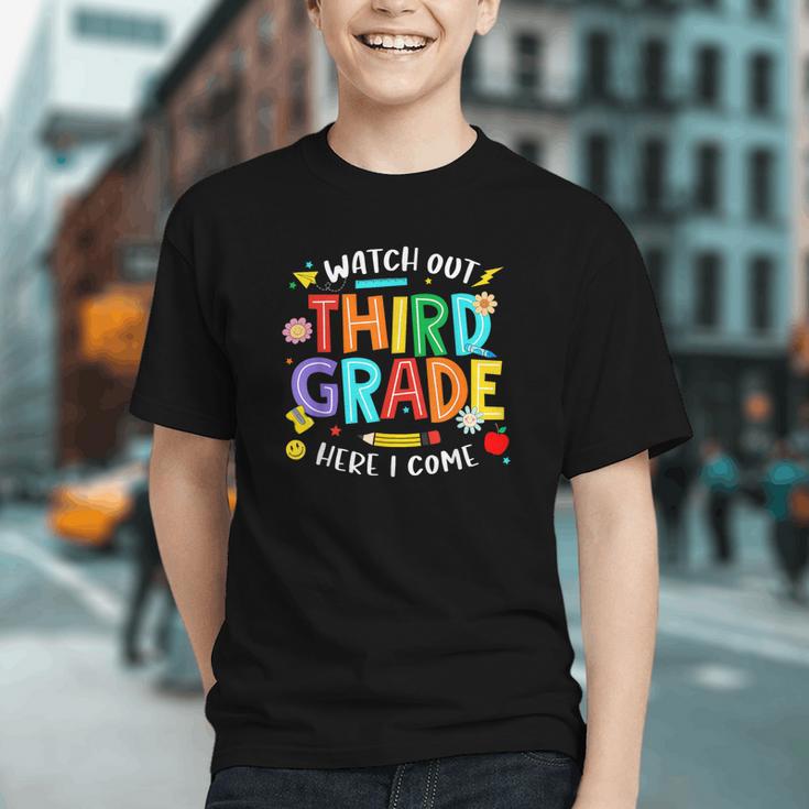 Stepping into 3rd Grade! Bold Back to School Youth T-Shirt