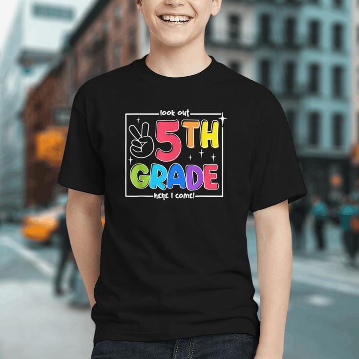 Stepping into 5th Grade! Bold Back to School Youth T-shirt Stepping into 5th Grade! Bold Back to School Youth T-shirt