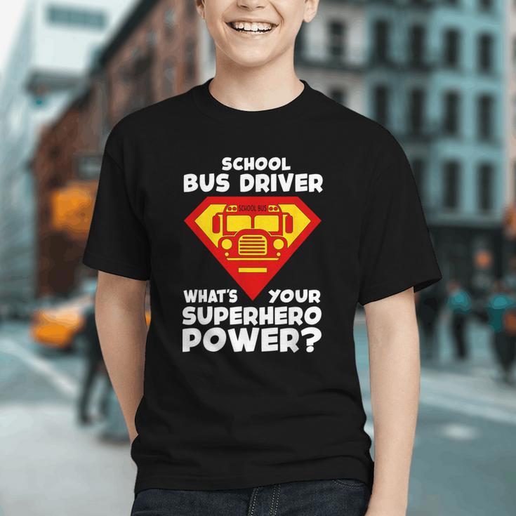 Super Bus Driver Hero: Back to School Youth T-shirt Super Bus Driver Hero: Back to School Youth T-shirt