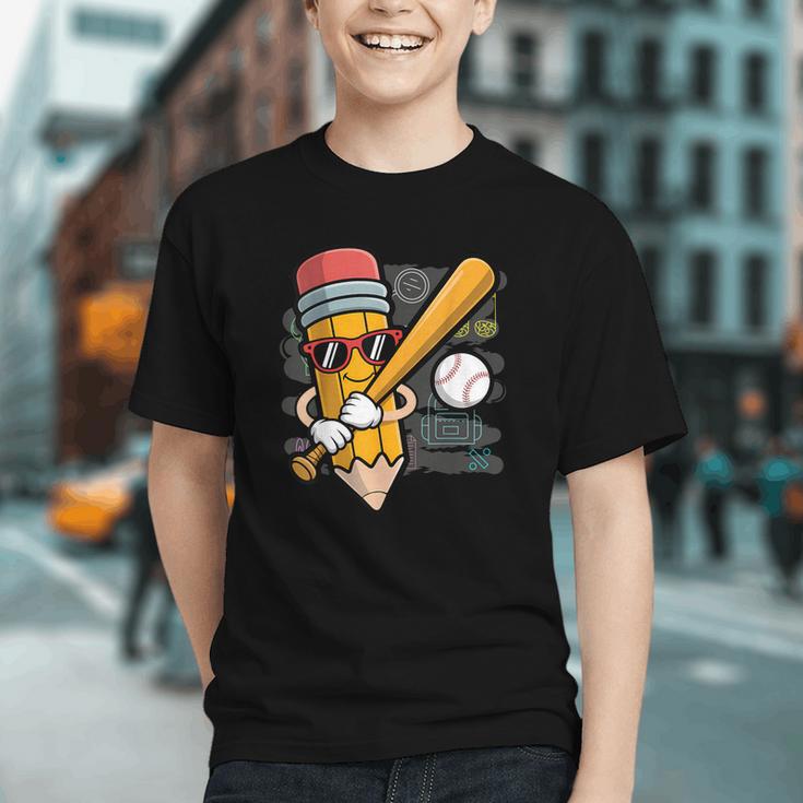 Swing into Class! Baseball Pencil Back to School Youth T-Shirt Swing into Class! Baseball Pencil Back to School Youth T-Shirt