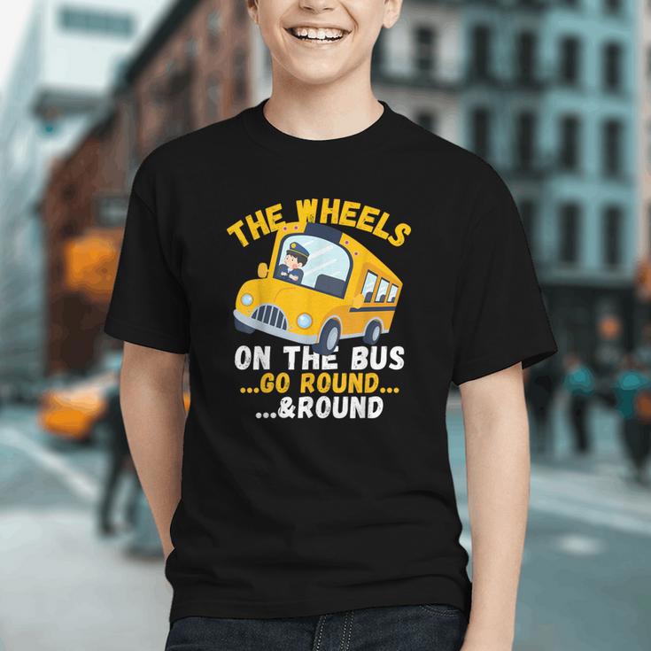 The Wheels on the Bus Roll Back to School Youth T-shirt