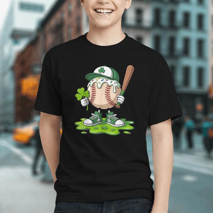 Toddler Baseball Drip Ice Cream Boys Kids St Patricks Day Graphic Youth