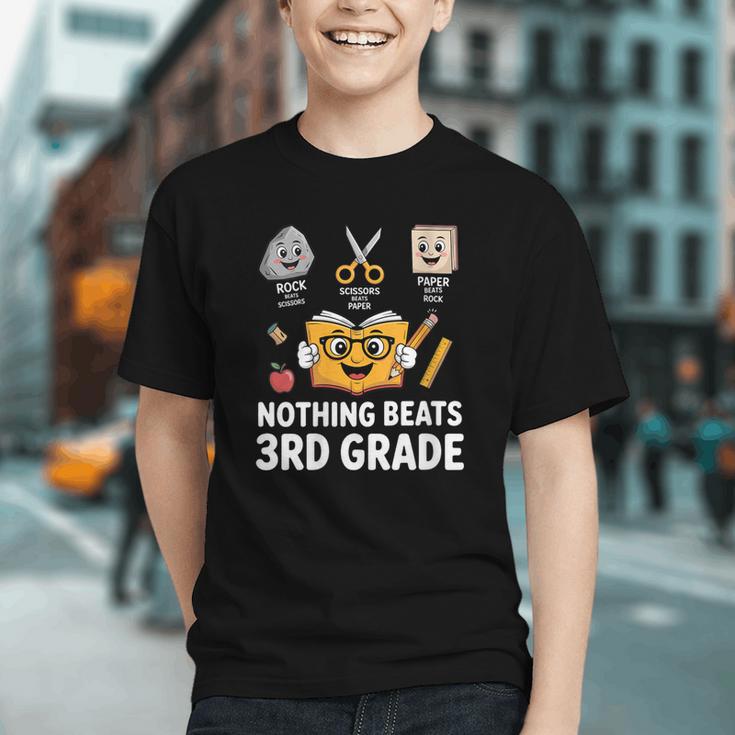 Unbeatable 3rd Grade Rock Paper Scissors Back to School Youth T-Shirt Unbeatable 3rd Grade Rock Paper Scissors Back to School Youth T-Shirt
