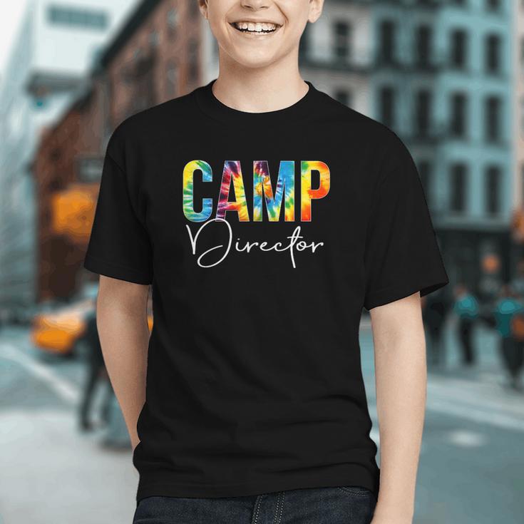 Vibrant Tie Dye Camp Director Back to School Youth T-shirt