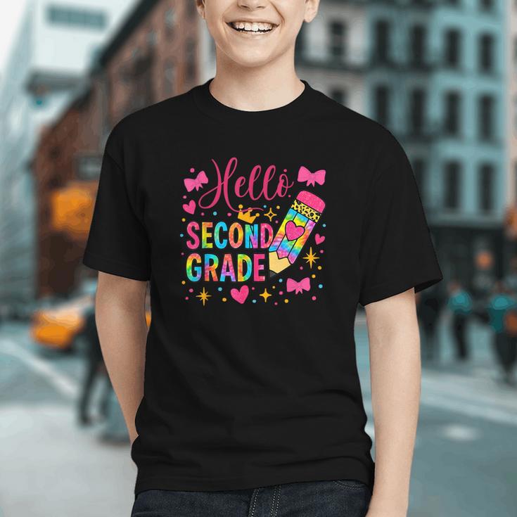 Vibrant Tie Dye Hello 2nd Grade Back to School Youth T-shirt Vibrant Tie Dye Hello 2nd Grade Back to School Youth T-shirt