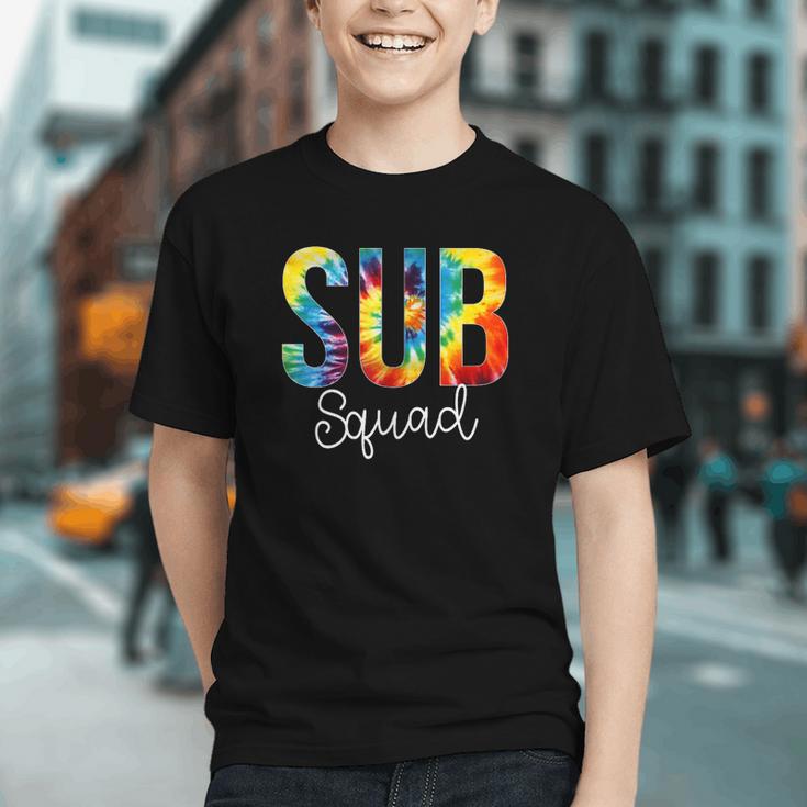 Vibrant Tie-Dye Sub Squad Back to School Youth T-shirt Vibrant Tie-Dye Sub Squad Back to School Youth T-shirt