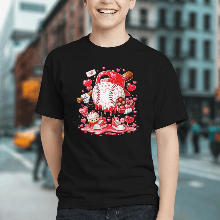 Women's Baseball Drip Ice Cream Boys Kids Youth Valentines Graphic Youth Women's Baseball Drip Ice Cream Boys Kids Youth Valentines Graphic Youth