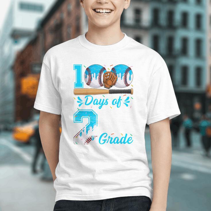 100 Days Of 2nd Grade Baseball 100th Day Of School Boys Kids Graphic Youth 100 Days Of 2nd Grade Baseball 100th Day Of School Boys Kids Graphic Youth