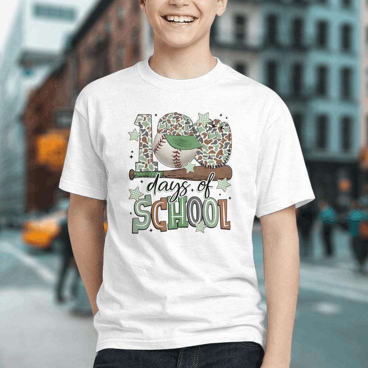100 Days Of School Baseball Camo Men Boy Kid Graphic Youth 100 Days Of School Baseball Camo Men Boy Kid Graphic Youth