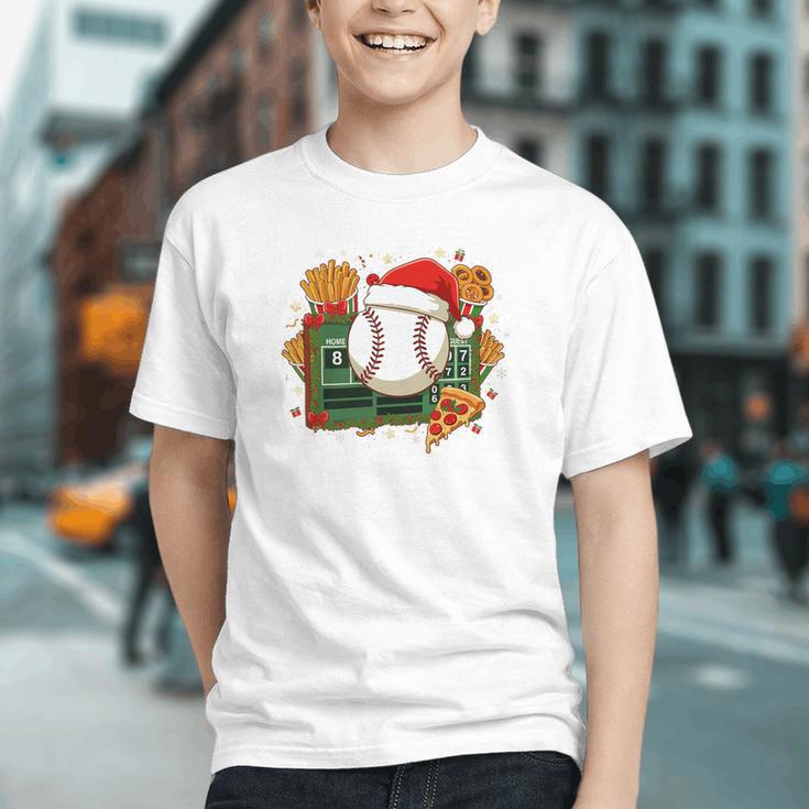 Baseball Christmas Scoreboard Celebration Premium Tri-Blend Graphic Youth Baseball Christmas Scoreboard Celebration Premium Tri-Blend Graphic Youth