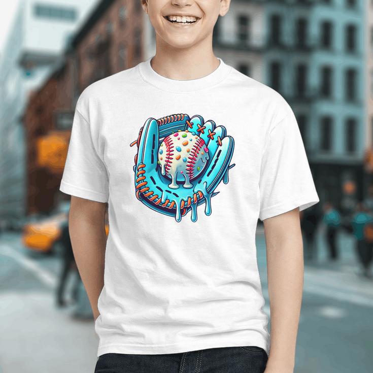 Baseball Drip Ice Cream Sprinkles Baseball Player Premium Tri-Blend Graphic Youth Baseball Drip Ice Cream Sprinkles Baseball Player Premium Tri-Blend Graphic Youth