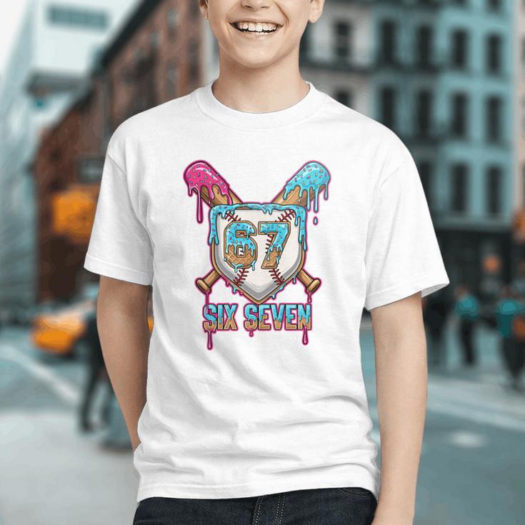 Baseball Drip Number 67 Player 6-7 Six Seven Meme Gen Alpha Graphic Youth Baseball Drip Number 67 Player 6-7 Six Seven Meme Gen Alpha Graphic Youth