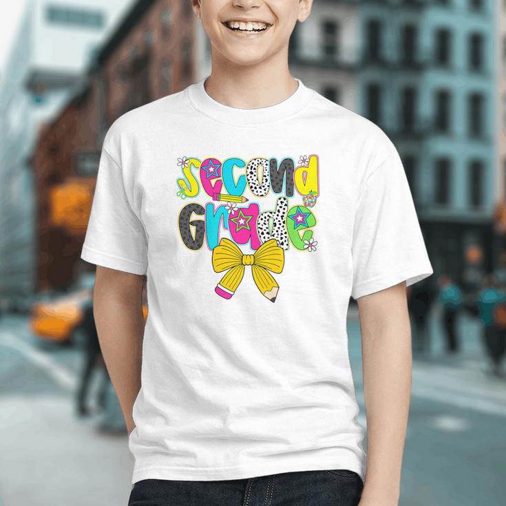 Charming Coquette Bow 2nd Grade Back to School Youth T-shirt Charming Coquette Bow 2nd Grade Back to School Youth T-shirt