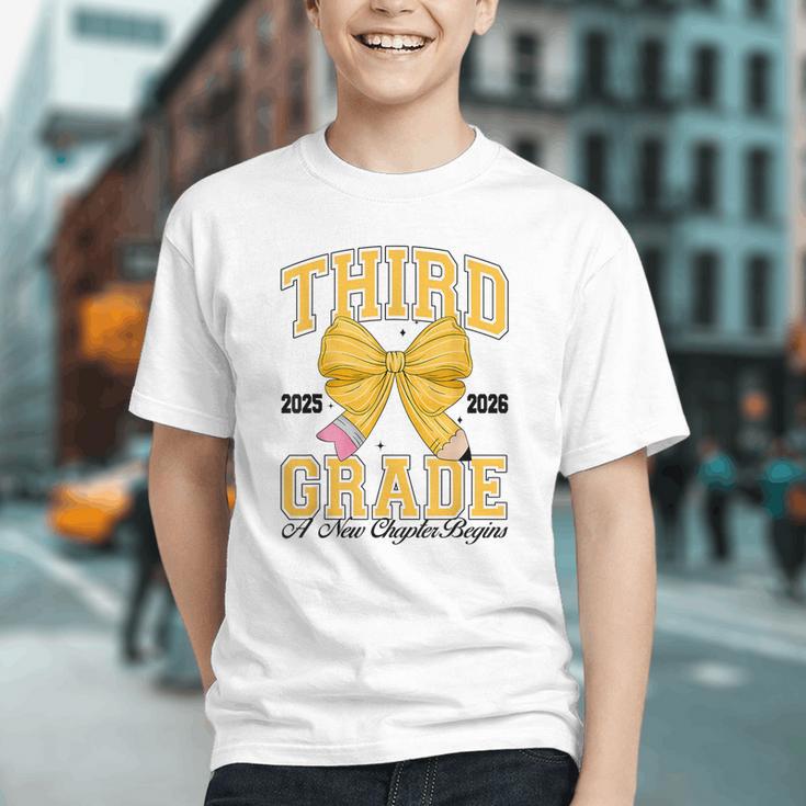 Charming Pencil Bow 3rd Grade Back to School Youth T-shirt Charming Pencil Bow 3rd Grade Back to School Youth T-shirt