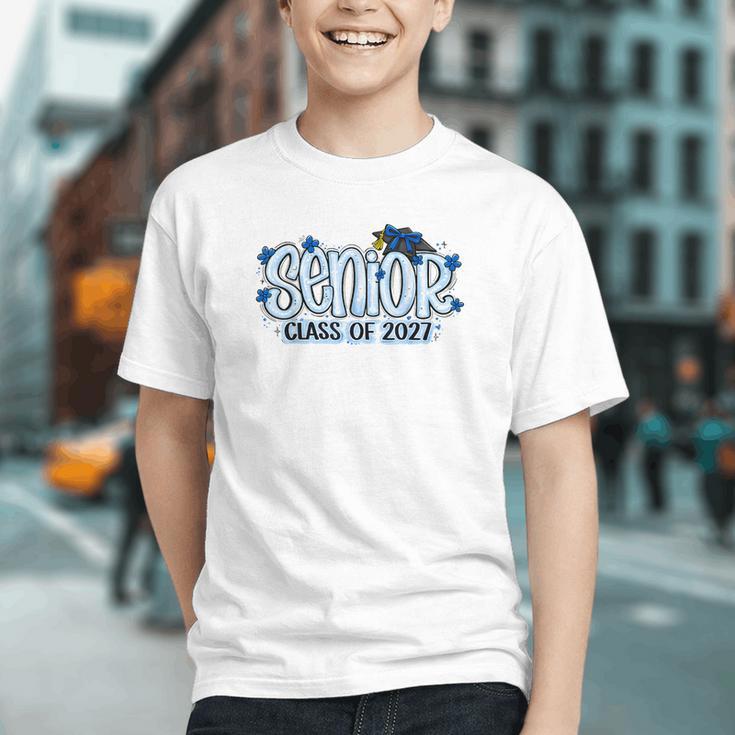Class of 2027 Blue Senior Back to School Youth T-Shirt Class of 2027 Blue Senior Back to School Youth T-Shirt