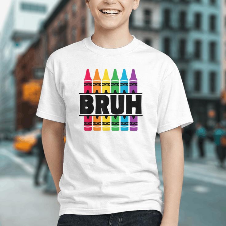 Color the First Day Fun! Crayons Back to School Youth T-shirt Color the First Day Fun! Crayons Back to School Youth T-shirt