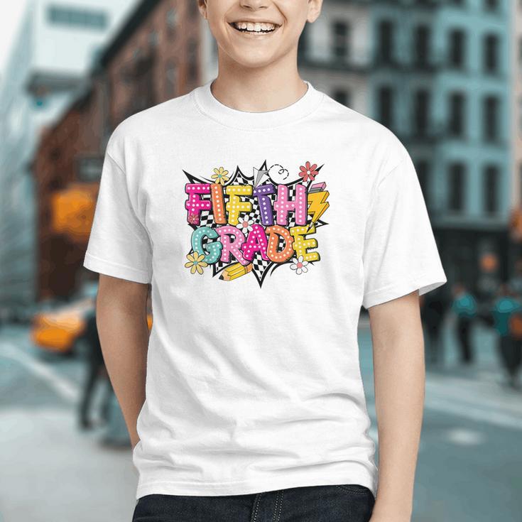 Conquer 5th Grade! Vibrant Back to School Youth T-shirt