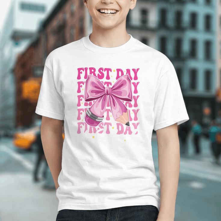 Coquette Bow Back to School Chic Youth T-Shirt Coquette Bow Back to School Chic Youth T-Shirt
