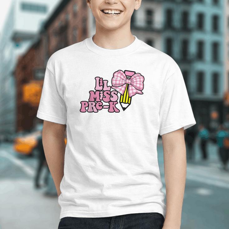 Coquette Bow Pre-K Charm! Back to School Girls Youth T-Shirt