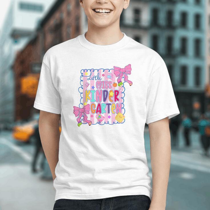 Coquette Kindergarten Charm Back to School Youth T-shirt Coquette Kindergarten Charm Back to School Youth T-shirt