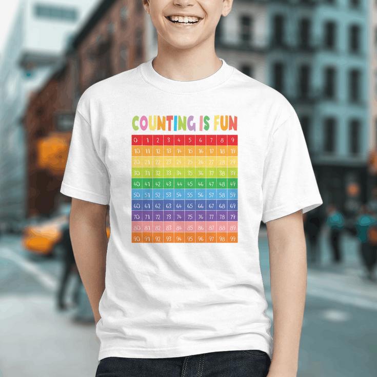 Count to 100 with Joy! Back to School Counting Youth T-Shirt Count to 100 with Joy! Back to School Counting Youth T-Shirt