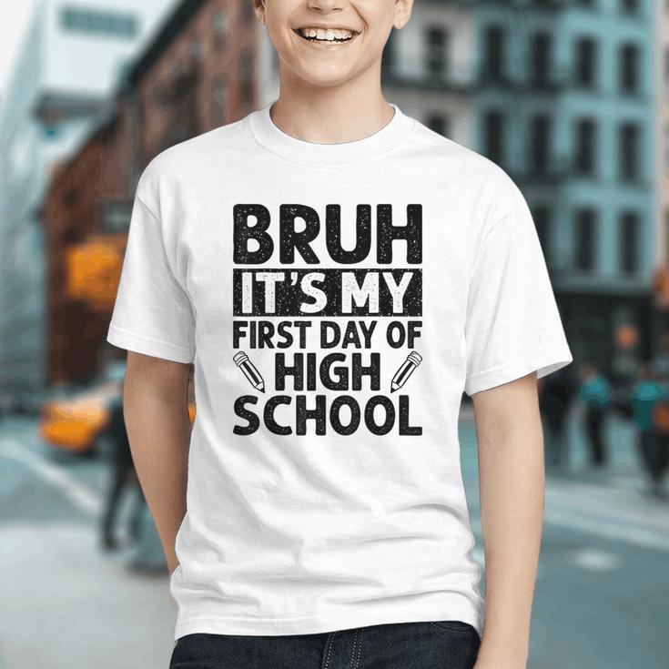 High School First Day Bruh Vibe Back to School Youth T-shirt