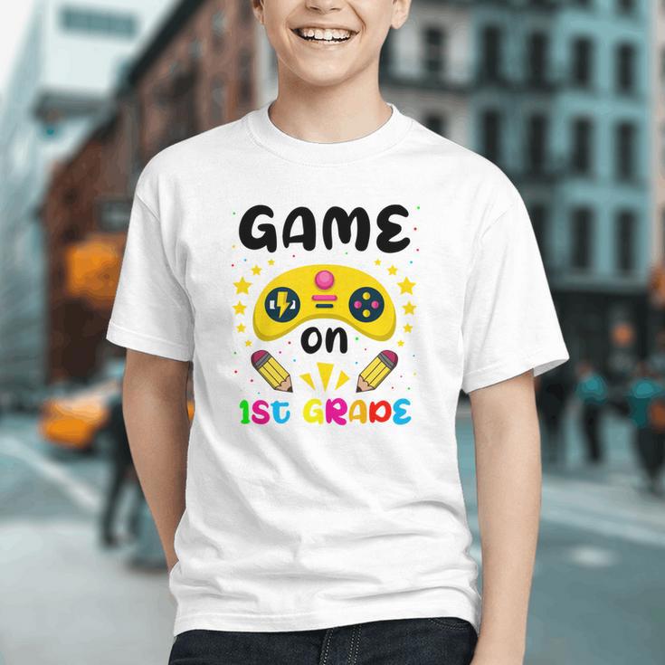 Level Up to 1st Grade! Gamer Back to School Youth T-shirt Level Up to 1st Grade! Gamer Back to School Youth T-shirt