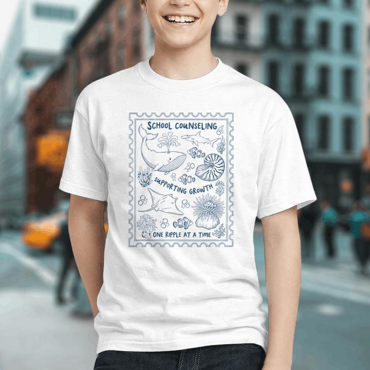 Ocean Vibes School Counselor Back to School Youth T-shirt