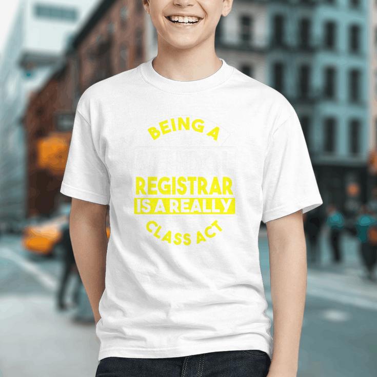 Proud School Registrar Back to School Youth T-Shirt
