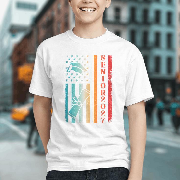 Proud USA Flag Class of 2027 Back to School Youth T-shirt Proud USA Flag Class of 2027 Back to School Youth T-shirt