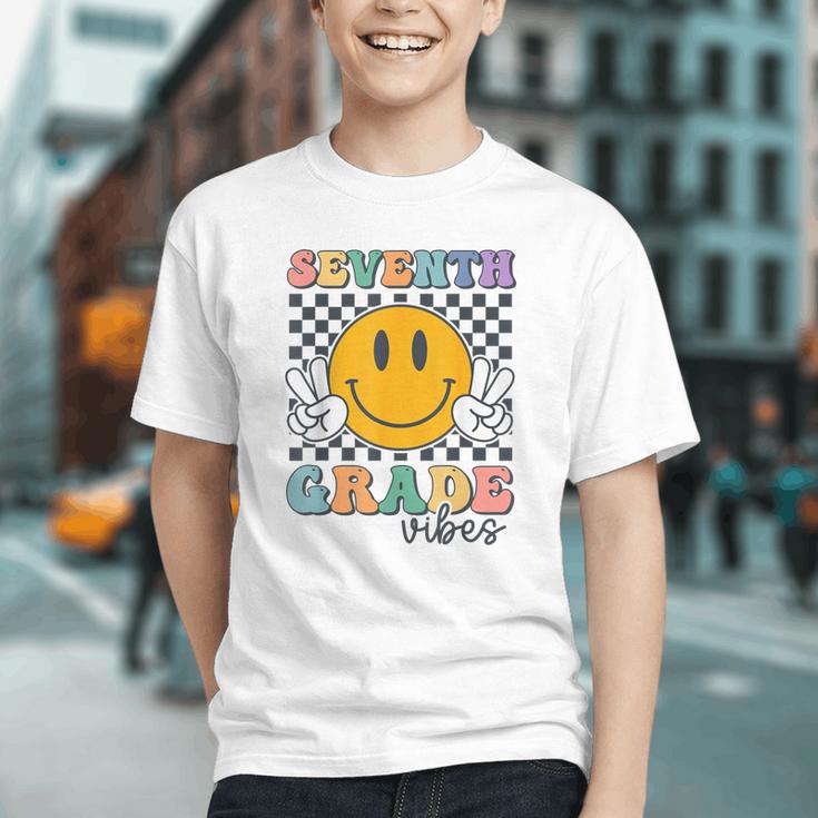 Seventh Grade Vibes Cute Smile Back To School 7th Grade Team Graphic Youth Seventh Grade Vibes Cute Smile Back To School 7th Grade Team Graphic Youth