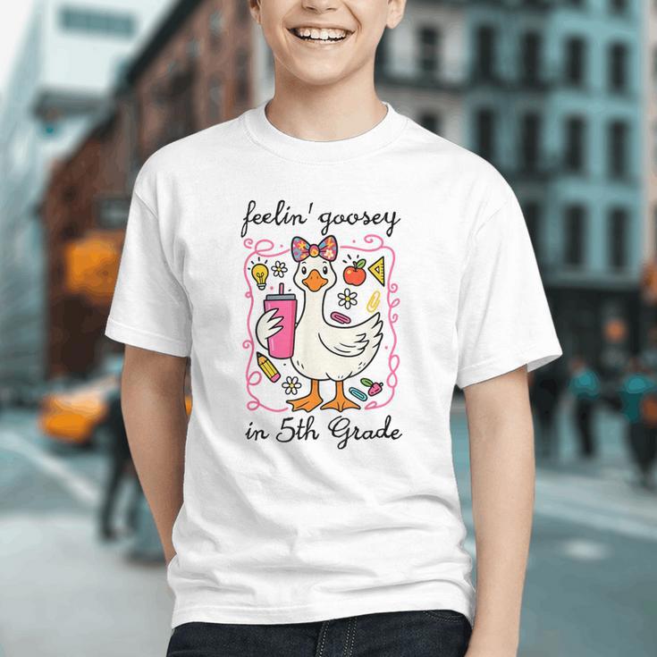 Silly Goose 5th Grade Vibes Back to School Youth T-Shirt Silly Goose 5th Grade Vibes Back to School Youth T-Shirt