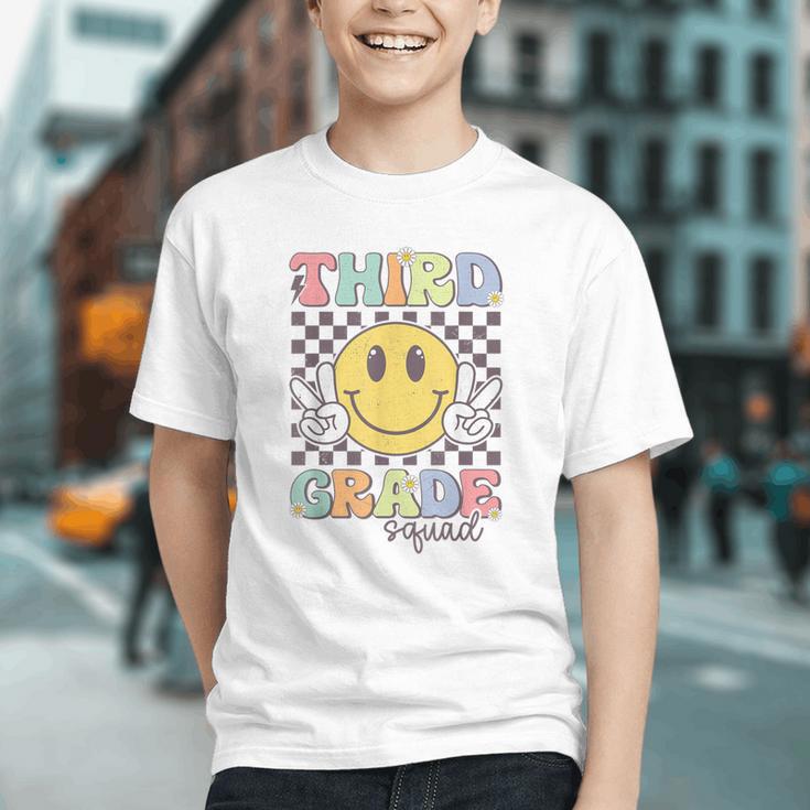 Smiley Face 3rd Grade Squad Back to School Youth T-Shirt
