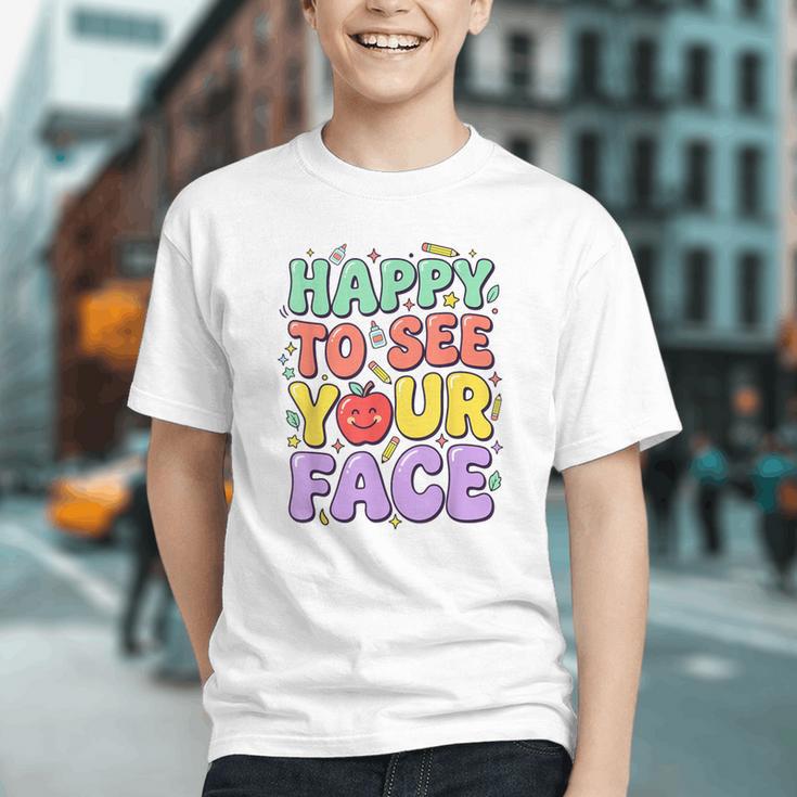 Smiling Faces Back to School Youth T-shirt Smiling Faces Back to School Youth T-shirt