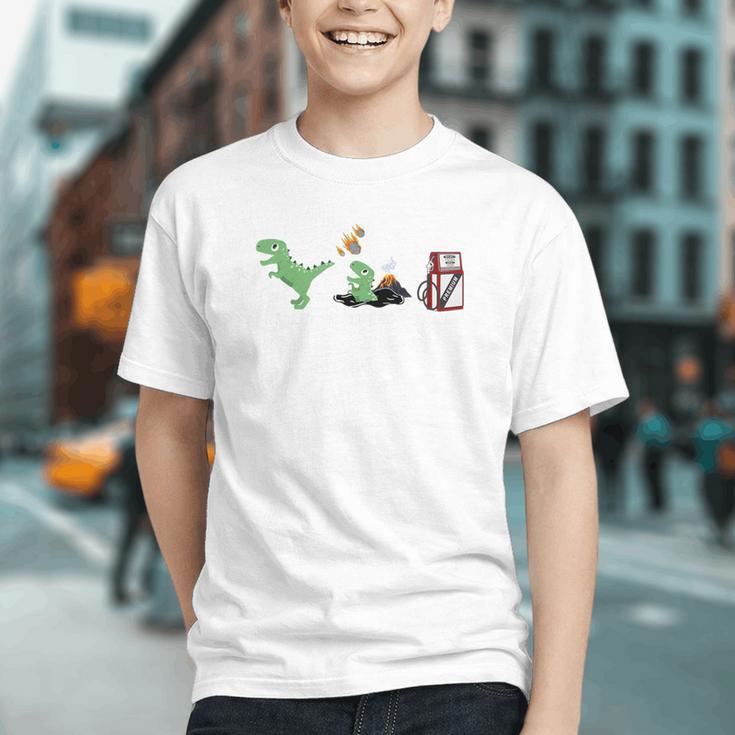 States of Matter Dino Fun Back to School Youth T-shirt