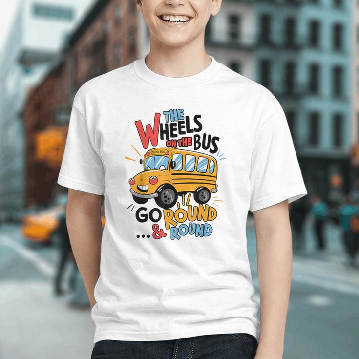 The Wheels on the Bus Roll Back to School Youth T-shirt