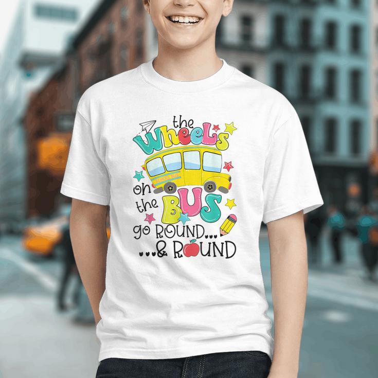 The Wheels on the Bus Roll Back to School Youth T-shirt