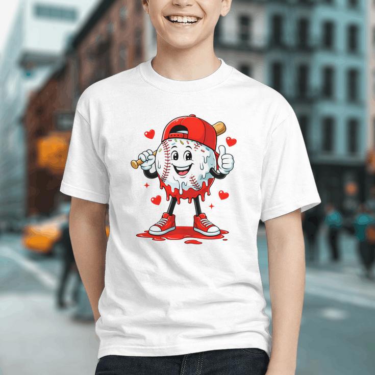 Valentine Baseball Heart Sports Men Boys Kid Graphic Youth