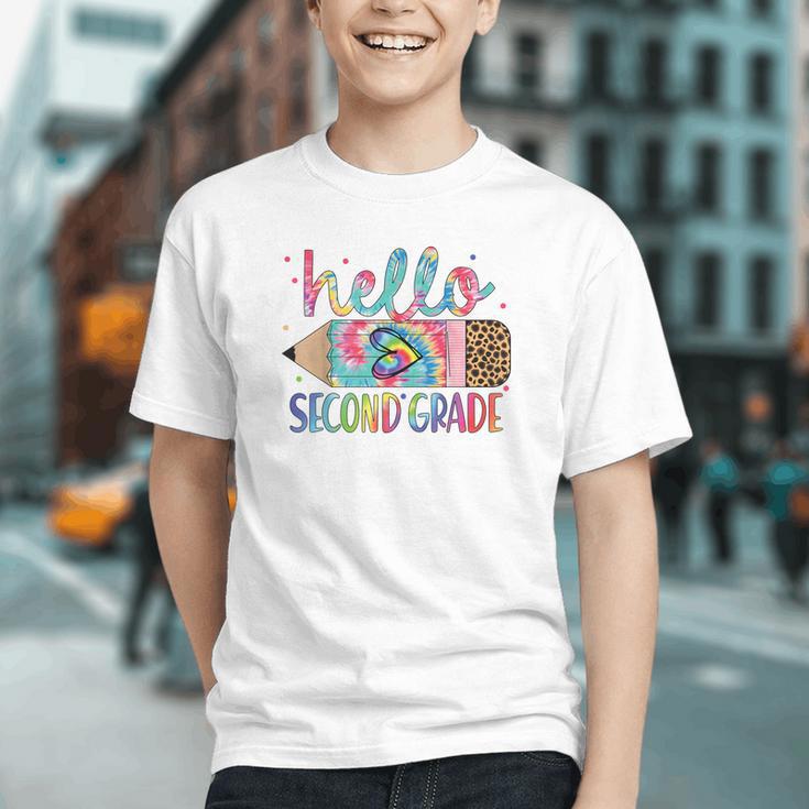 Vibrant Tie Dye Hello 2nd Grade Back to School Youth T-Shirt Vibrant Tie Dye Hello 2nd Grade Back to School Youth T-Shirt
