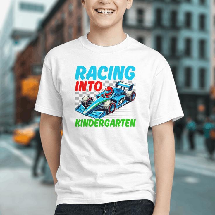 Zoom into Kindergarten! Race Car Back to School Youth T-shirt Zoom into Kindergarten! Race Car Back to School Youth T-shirt