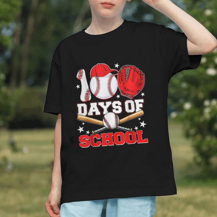 100 Days Of School Baseball Boys Kids Students Graphic Youth